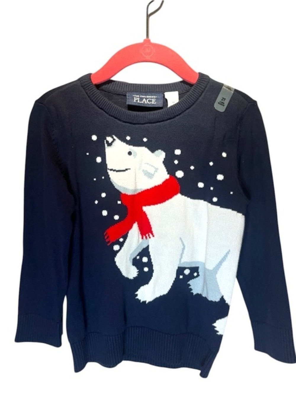 New Children’s Place Baby Boys Polar Bear Holiday Sweater Size 2T NWT
